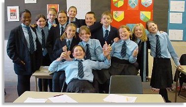 A happy class of Christ College students